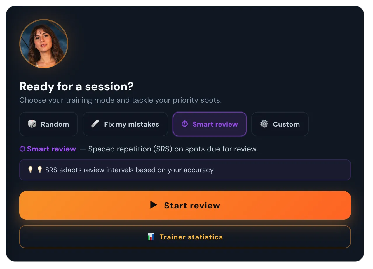 Spin Shadow Pro Trainer — choose your training mode
